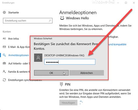 Anmeldung Per PIN Einrichten Bei Windows 10 Windows FAQ