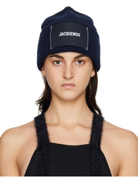 Buy Jacquemus Navy Le Bonnet Beanie Online Topofstyle