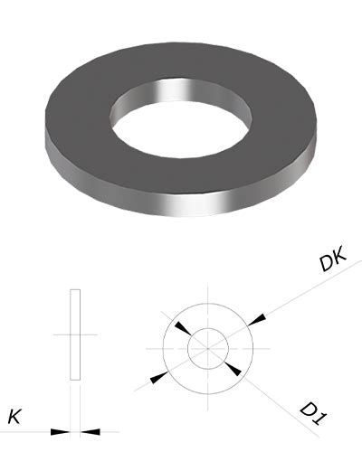 Arruela Lisa Din Inox Par