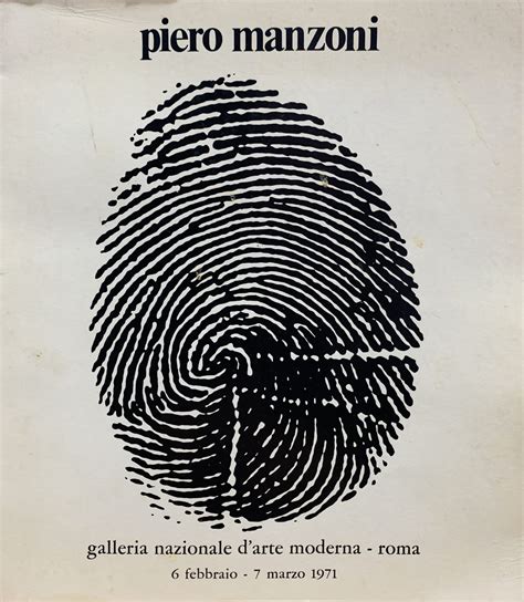 PIERO MANZONI. 1971. - Unoriginal Sins