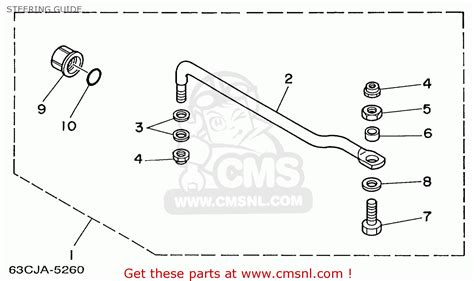 Yamaha F40 F50 T50trx 1999 Steering Guide Buy Original Steering Guide Spares Online