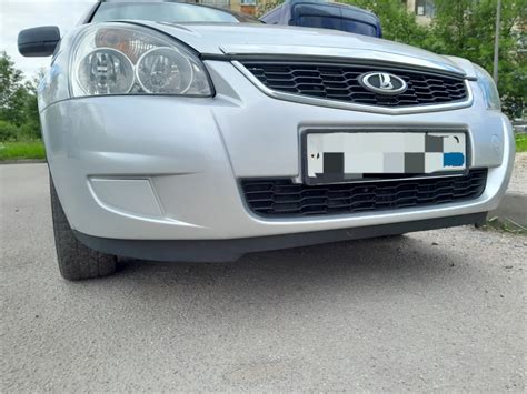 "Губа" бампера переднего — Lada Приора седан, 1,6 л, 2017 года ...