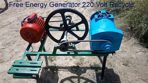 How To Make Free Energy Generator 220v With 5kw Alternator 1 Hp Motor Recycle Real Free