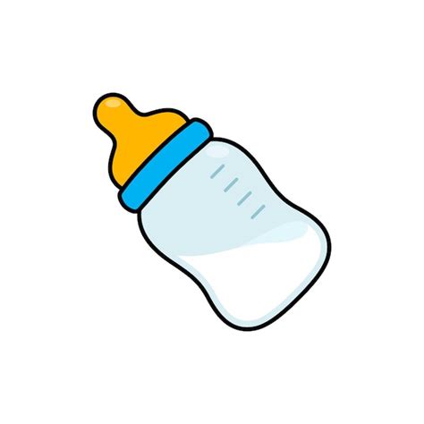 Premium Vector Vector Baby Milk Bottle Illustration