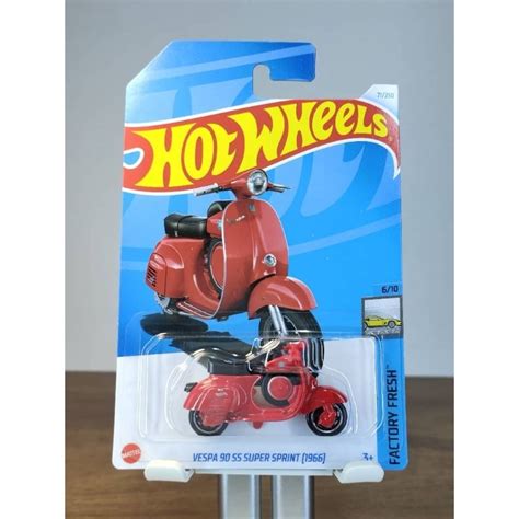 Hot Wheels Vespa Ss Super Sprint Red Factory Fresh Shopee