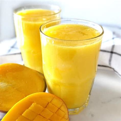 Easy Mango Juice (2 Ingredients)