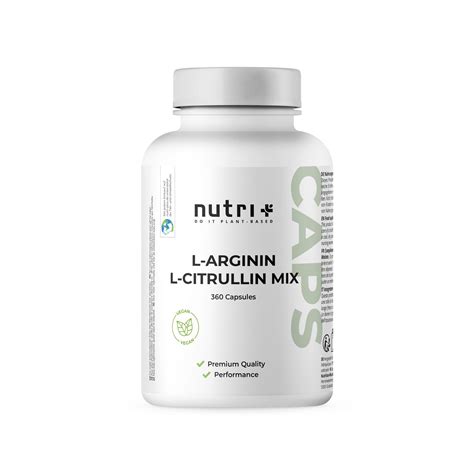 Nutri L Arginin L Citrullin Kapseln 360 Stück Aminosäure 360 St Shop