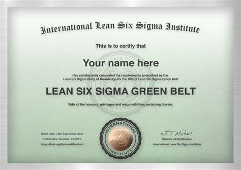 Day Green Belt Training International Accredited Certification