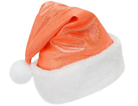 Sparkly Orange Santa Hat Fun Cute Child Kids Teen Adult Etsy