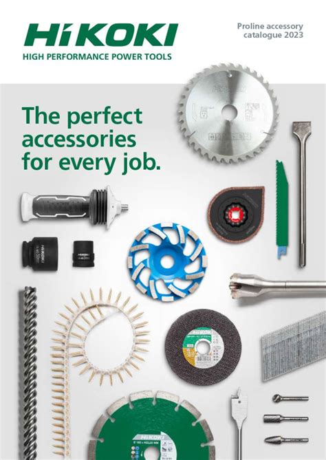 Hikoki Accessories Catalogue Hikoki Powertools Uk