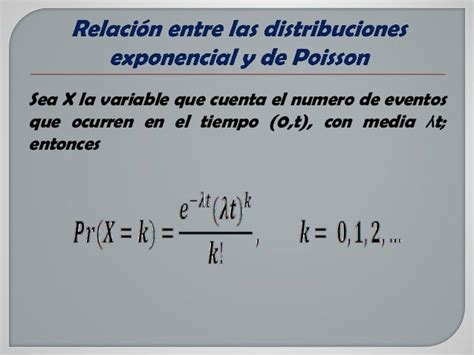 Distribucion Exponencial Formula Explicada