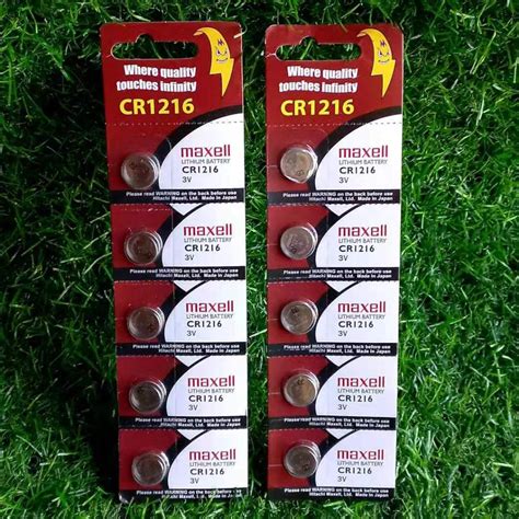 CR1216 Original Maxell Lithium Coin Cell Battery 3V Japan Made Shopee