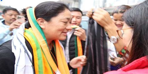 Arunachal State Bjp Felicitates Newly Elected Mla Tsering Lhamu