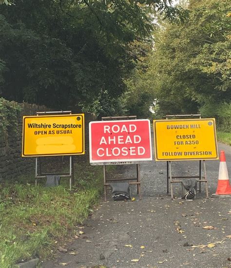 Bowden Hill Road Closure - Scrap Store