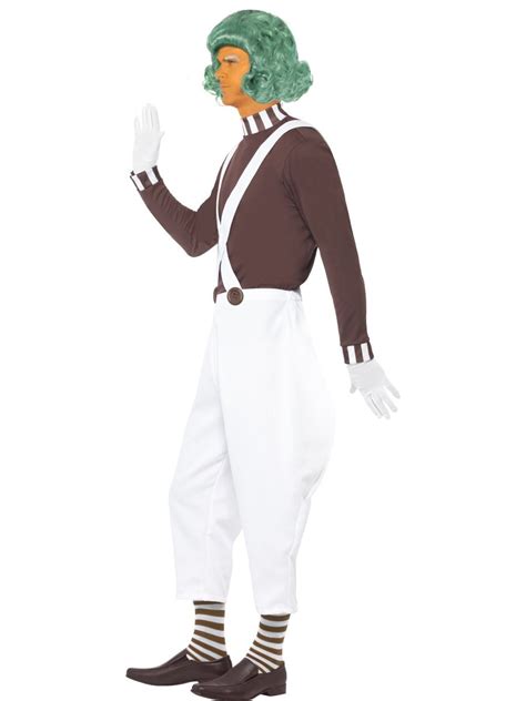 Mens Adult Candy Creator Fancy Dress Costume Oompa Loompa Umpa Lumpa Male Outfit | eBay