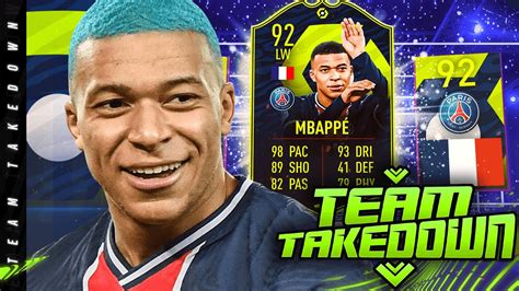 92 Potm Kylian Mbappe Team Takedown Youtube