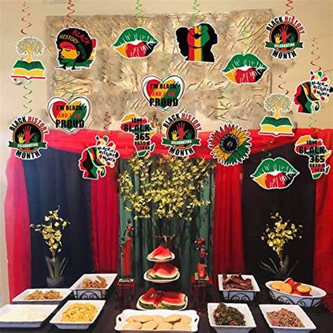 27 Pieces Black History Month Party Centerpiece Sticks Black History