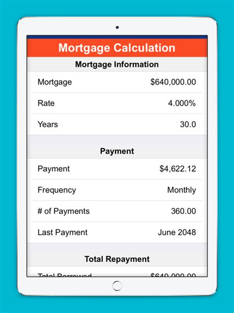 Mortgage Calculator Plus Screenshot