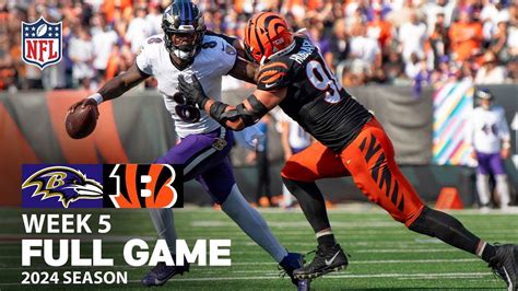 Game Of The Week Baltimore Ravens Vs Cincinnati Bengals Full Game