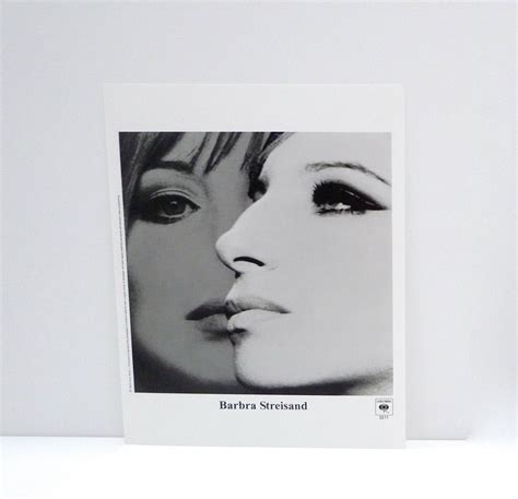 Barbra Streisand Photographs Profile / Leaning on Hand / - Etsy