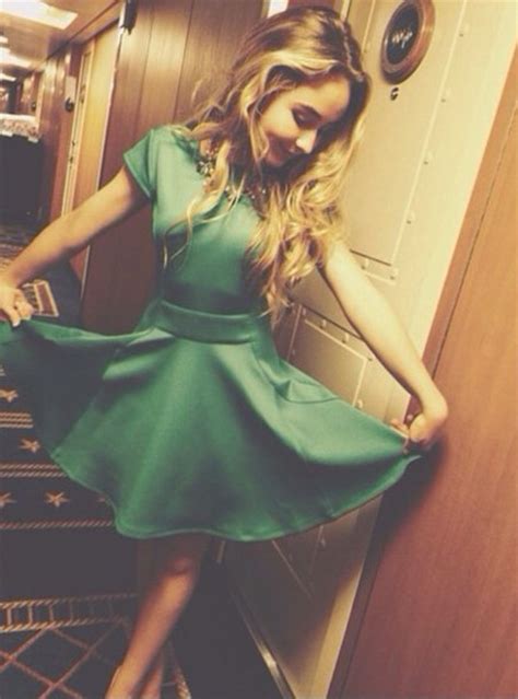 Green Dress Sabrina Carpenter Disney Cruise Emerald Green Forest