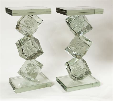 Sculptural Murano Ice Cube Drinks Table, Contemporary - L'antiquaire