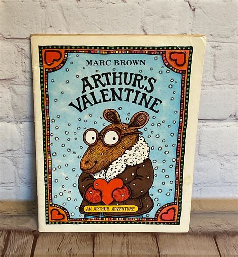 Arthur's Valentine by Marc Brown an Arthur Adventure by - Etsy