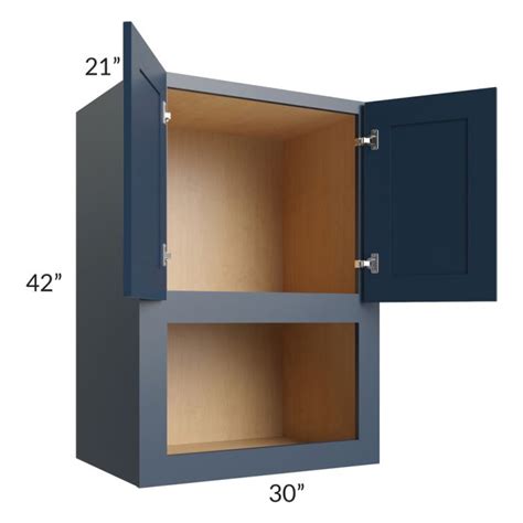 Midtown Blue Shaker X X Microwave Wall Cabinet