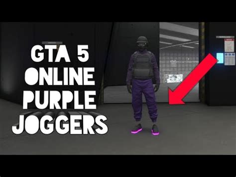 GTA 5 ONLINE SOLO HOW TO GET PURPLE JOGGERS YouTube