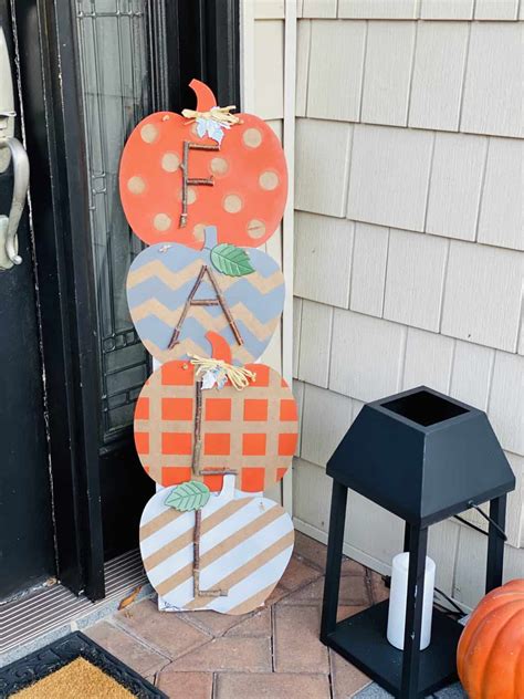 Diy Tutorial Delightful Rustic Fall Sign For Your Porch Craft And