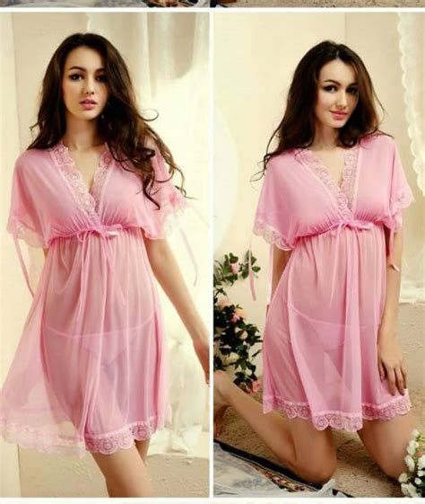 Jual Lingerie Big Size BGS178 Pink Baju Seksi Jumbo Baju Tidur Seksi