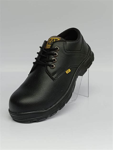 SEPATU SAFETY CATERPILLAR TERLARIS Bahan Kulit Ujung Besi Tracking