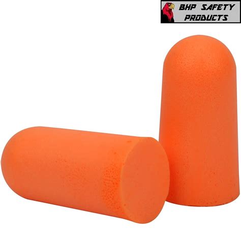 Ear Plugs Lot Bulk Soft Orange Foam Sleep Travel Noise Shooting Earplugs Nrr 32 Ebay