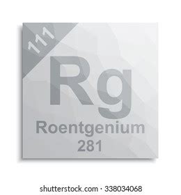 Roentgenium Element Periodic Table Stock Vector (Royalty Free ...