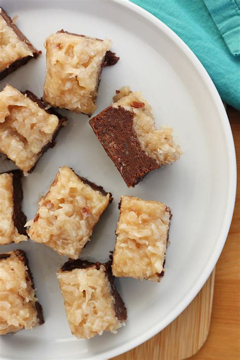 2 Ingredient German Chocolate Fudge One Sweet Appetite