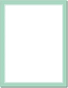 Basic Border Letterhead Laser Inkjet Printer Paper Pastels Green