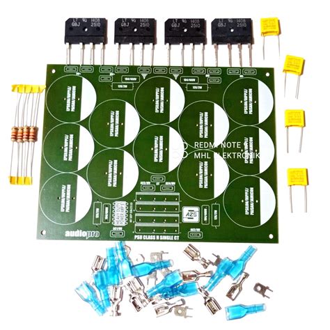 Jual Paket PCB PSU Class H Singgle CT 12 Elco Plus Komponen Lengkap