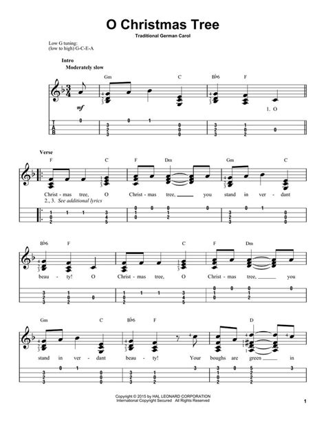 The Christmas Tree Sheet Music For Guitar