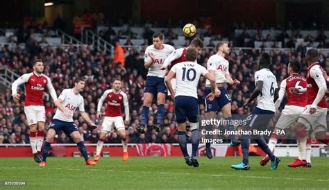 Arsenals Shkodran Mustafi Scores His Sides First Goal Of The Game