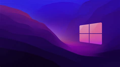 Windows Logo Minimalist Blue Purple Background 4K HD Windows Wallpapers ...