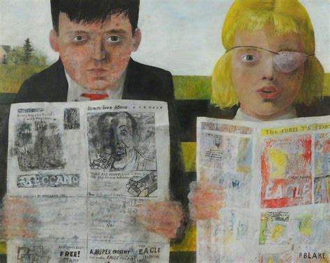 Children Reading Comics Painting | Peter Blake Oil Paintings