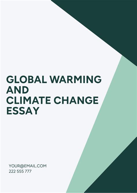 Free Climate Change Templates to Edit Online