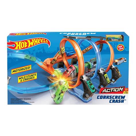 Pista Hot Wheels Mattel Espiral De Choques Pza Walmart