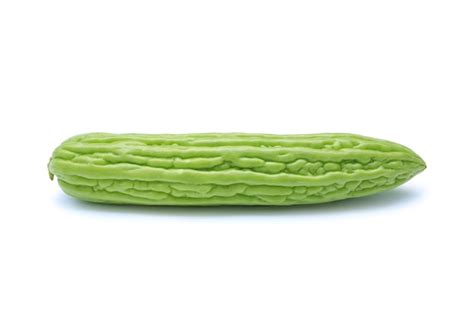 Premium Photo Bitter Melon Isolated On White Background Bitter Gourd