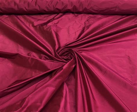 Silk Taffeta 54 Wide Beautiful Fusia Pink Color Silk Taffeta Fabric