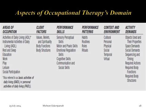 Occupational Therapy Practice Framework Domain And Process 2nd Edition