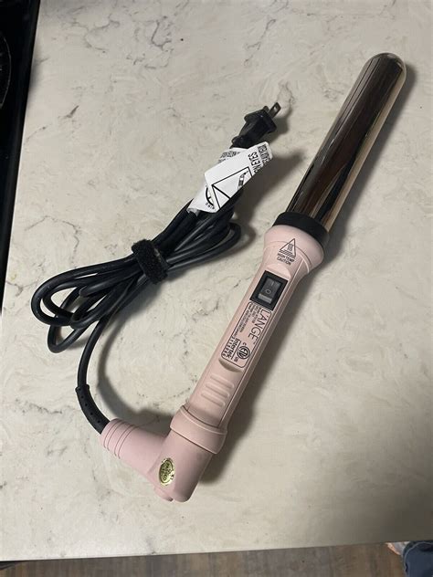 Lange Ondule Blush Rose Titanium Hair Curling Wand Mm Works