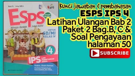 Kunci Jawaban Esps Ips Latihan Ulangan Bab Paket Bagian B C