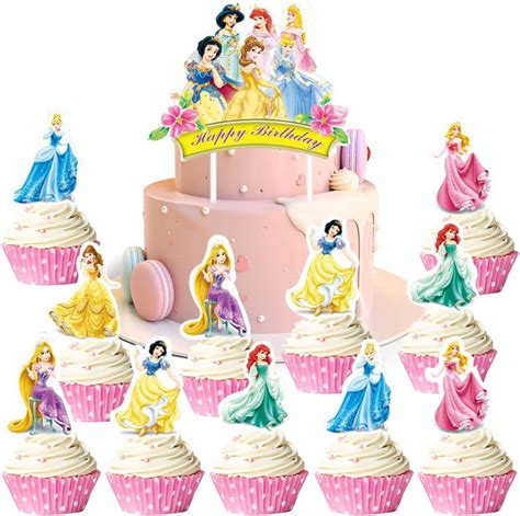 Pcs Cake Toppers Tortendeko Prinzessin Deko Prinzessin Kuchen