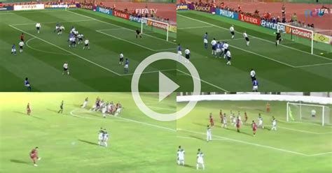 VÍDEO Jogador na Série D repete gol histórico de falta de Ronaldinho